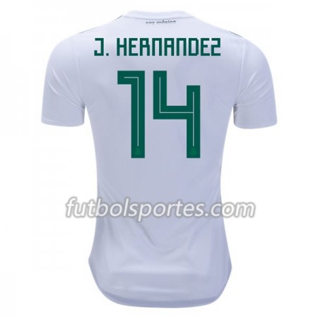 Camisetas México J.Hernandez 14 Segunda Equipacion Mundial 2018